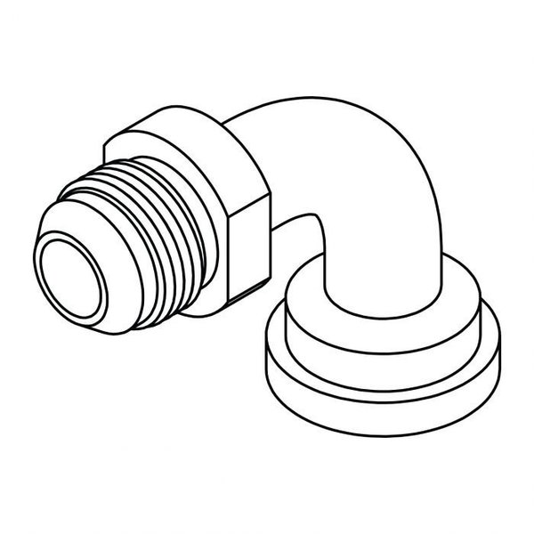 Tompkins Hydraulic Fitting-Flange16MJ-20FL C62 90 NO BRAZE NB6892-16-20